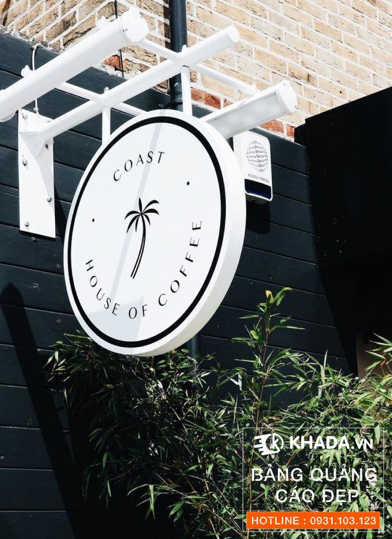 Mẫu bảng hiệu quán cà phê ấn tượng | Khada Decor