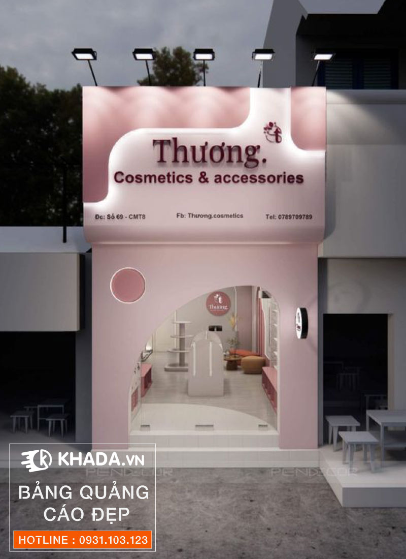 Bảng hiệu decor spa Hàn Quốc đẹp dễ thu hút