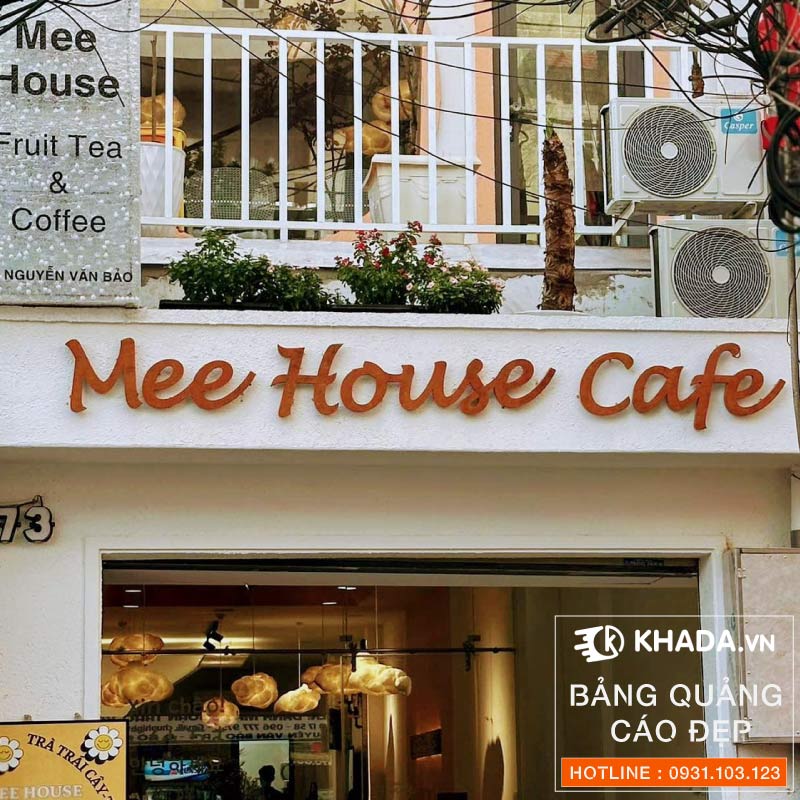 Mẫu biển quảng cáo quán cafe phong cách hàn quốc | Khada Decor