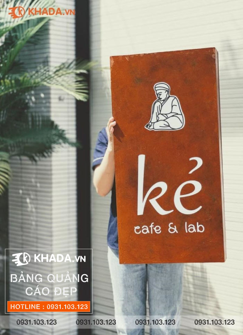 bảng quảng cáo sơn hiệu ứng rỉ set | Khada Decor
