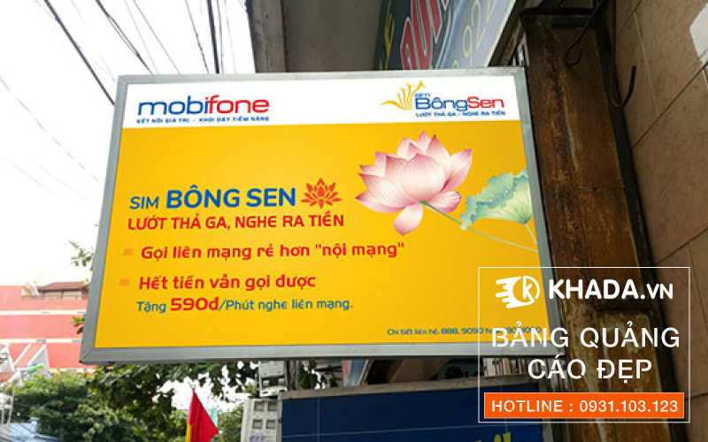 Biển vẫy bạt hiflex có đèn | Khada Decor