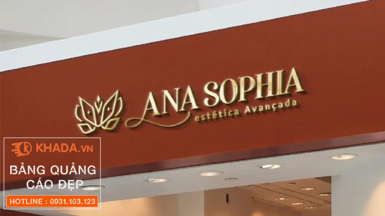 Thi công bảng hiệu spa, nail, bảng hiệu alu chữ nổi | Khada Decor
