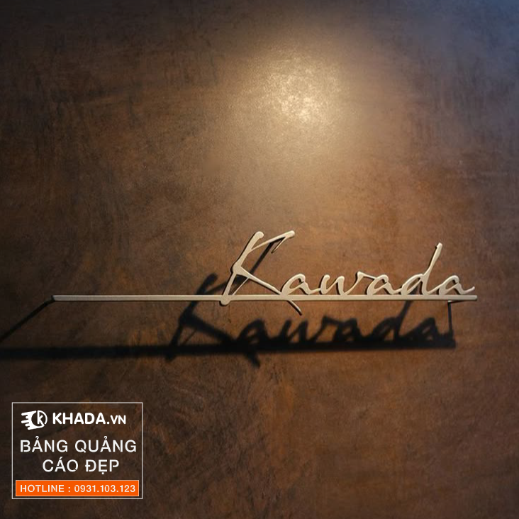 Hiệu ứng chữ hắt tường độc đáo | Khada Decor