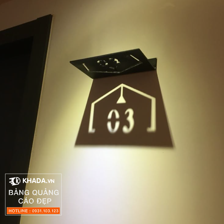 Làm bảng hiệu Tân Phú với chữ nổi Inox led dạ chân | Khada Decor