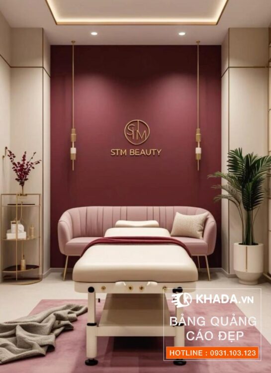 Biển Quảng Cáo Spa Chăm Sóc Da Phong Cách Hiện Đại Tối Giản
