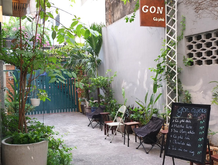 Thi công bảng hiệu GÒN CÀ PHÊ Khada Decor