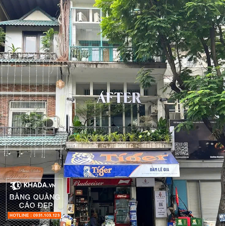 Bảng hiệu tiệm xăm AFTER 77A Trương Định Quận 1 - Khada Decor