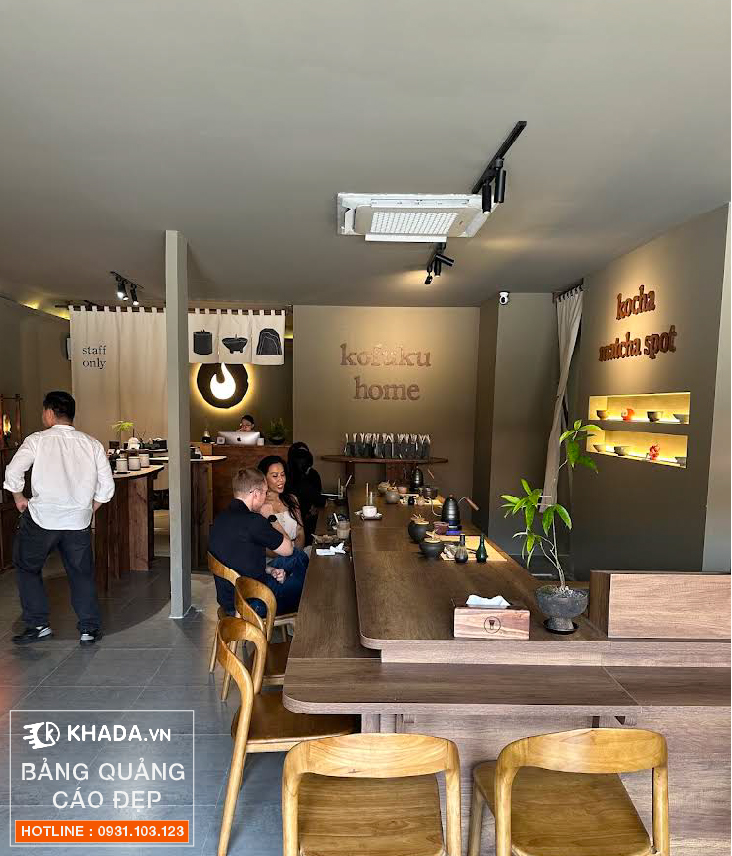 Thi công tiệm kocha matcha spot ấm cúng tại Thảo Điền - Khada Decor
