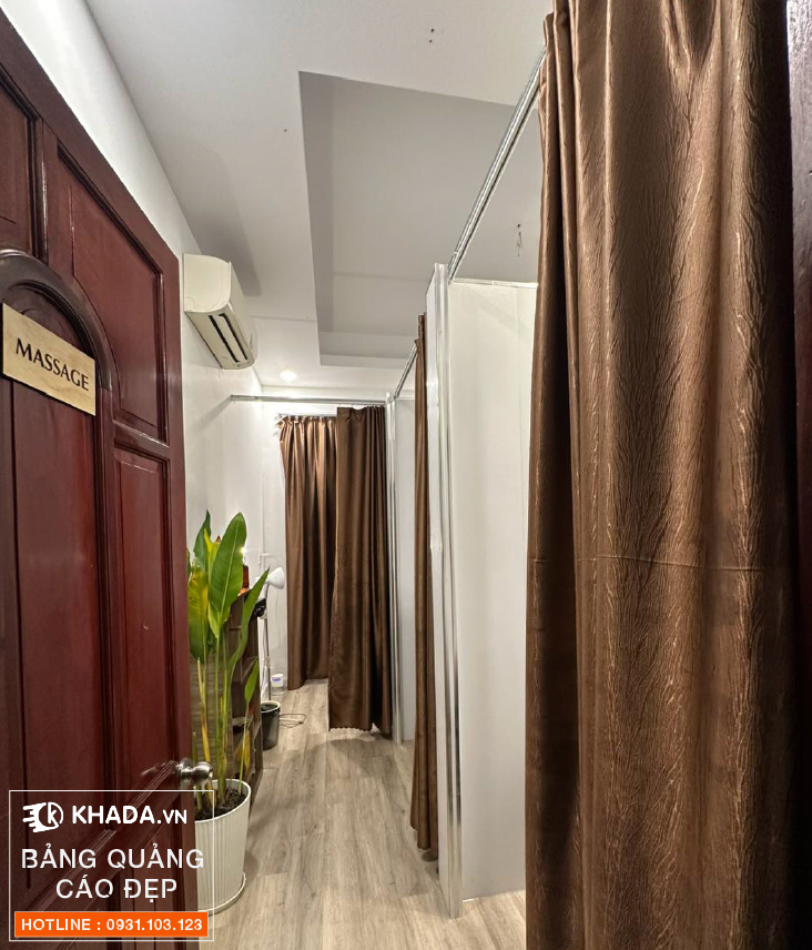 Thi công decor bảng hiệu GỖ SPA trọn gói - Khada Decor