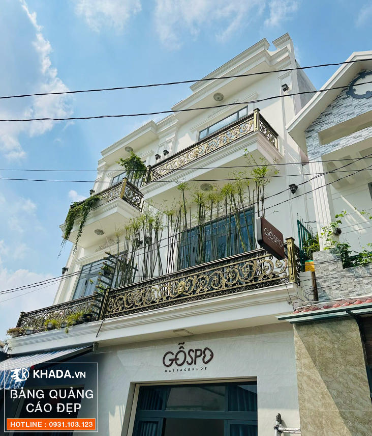 Thi công decor bảng hiệu GỖ SPA trọn gói - Khada Decor