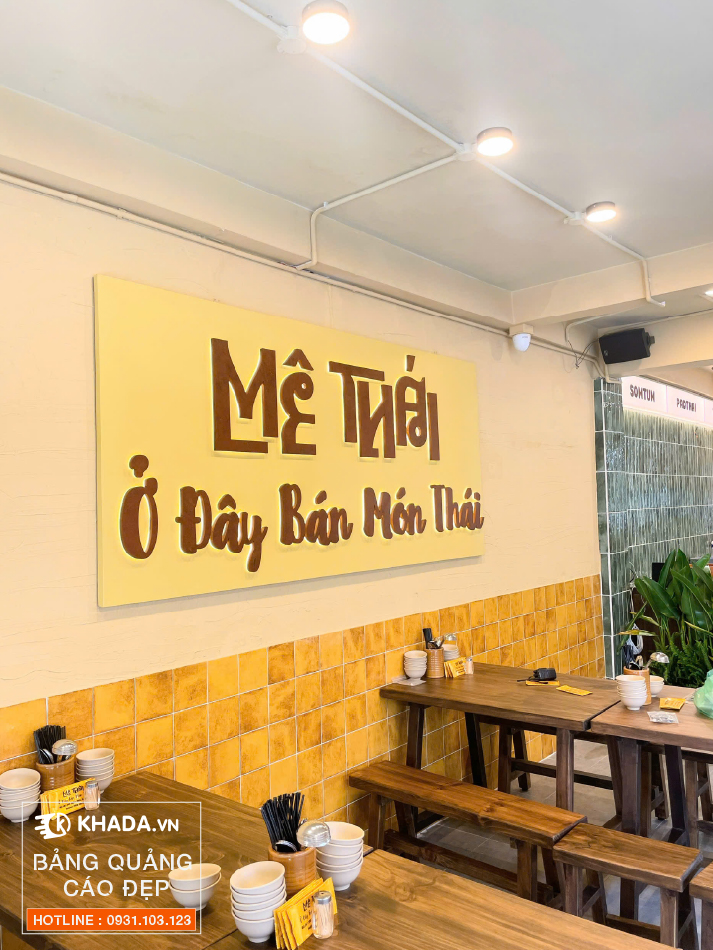 Biển hiệu decor style hiện đại hot trend | Khada Decor