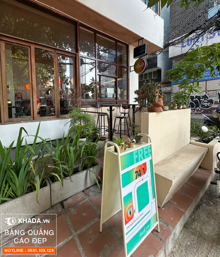 Thi công bảng vẫy quán cafe allinb coffee Phạm Viết Chánh - Khada Decor