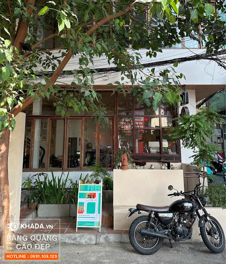Thi công bảng vẫy quán cafe allinb coffee Phạm Viết Chánh - Khada Decor