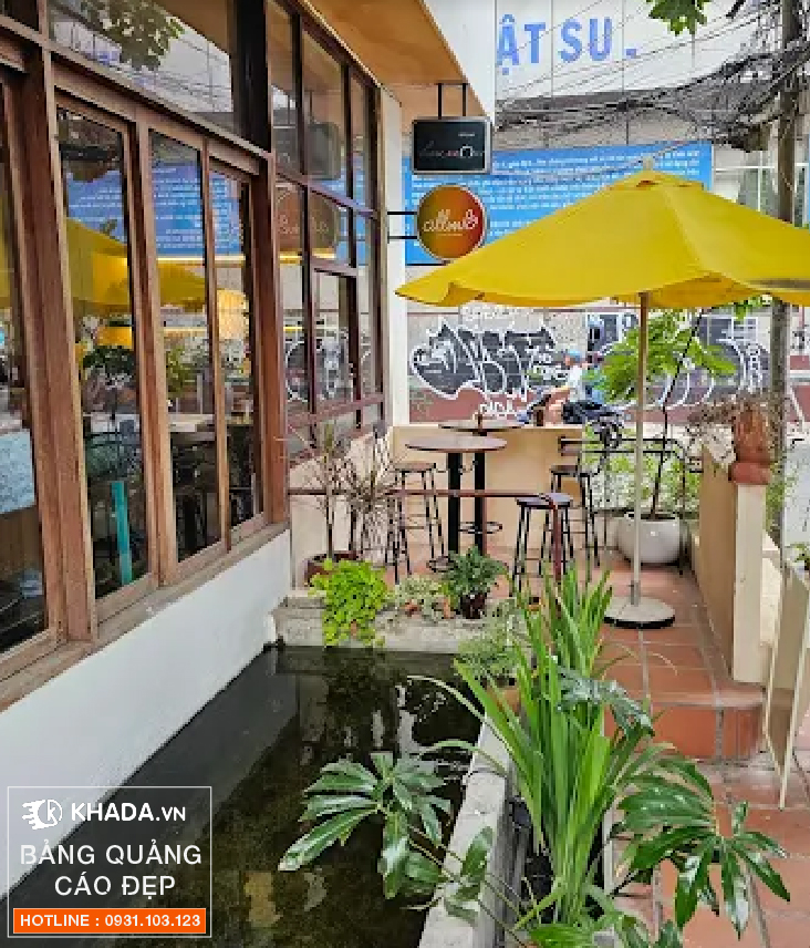 Thi công bảng vẫy quán cafe allinb coffee Phạm Viết Chánh - Khada Decor