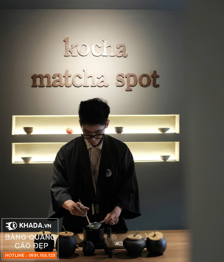 Thi công tiệm kocha matcha spot ấm cúng tại Thảo Điền - Khada Decor