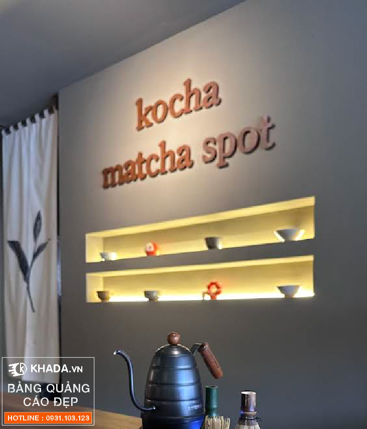 Thi công tiệm kocha matcha spot ấm cúng tại Thảo Điền - Khada Decor