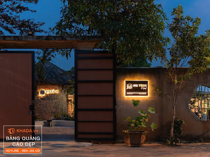 Lắp đặt bảng quảng cáo chữ nổi cho AN TÙNG Retreat tại Quận 9.