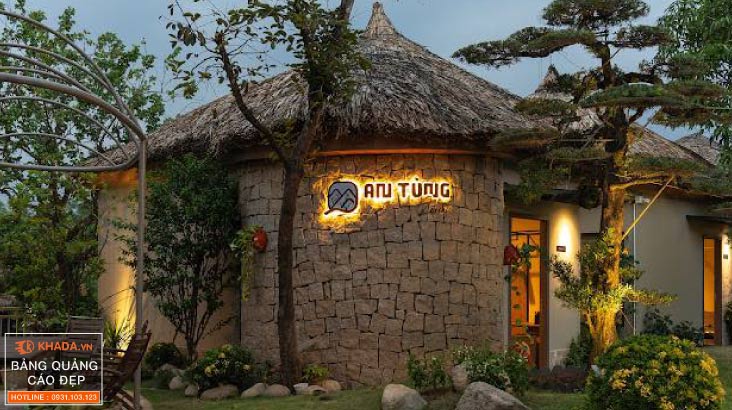 Lắp đặt bảng quảng cáo chữ nổi cho AN TÙNG Retreat tại Quận 9.