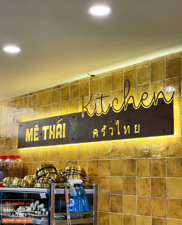 Bảng sắt cắt laser chữ sơn rỉ sét | Khada Decor