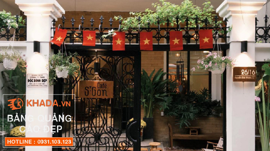 Thi Công Bảng Hiệu Rỉ Sét Hộp Đèn Cho S’GON Cafe Tại Quận 1 | Khada Decor