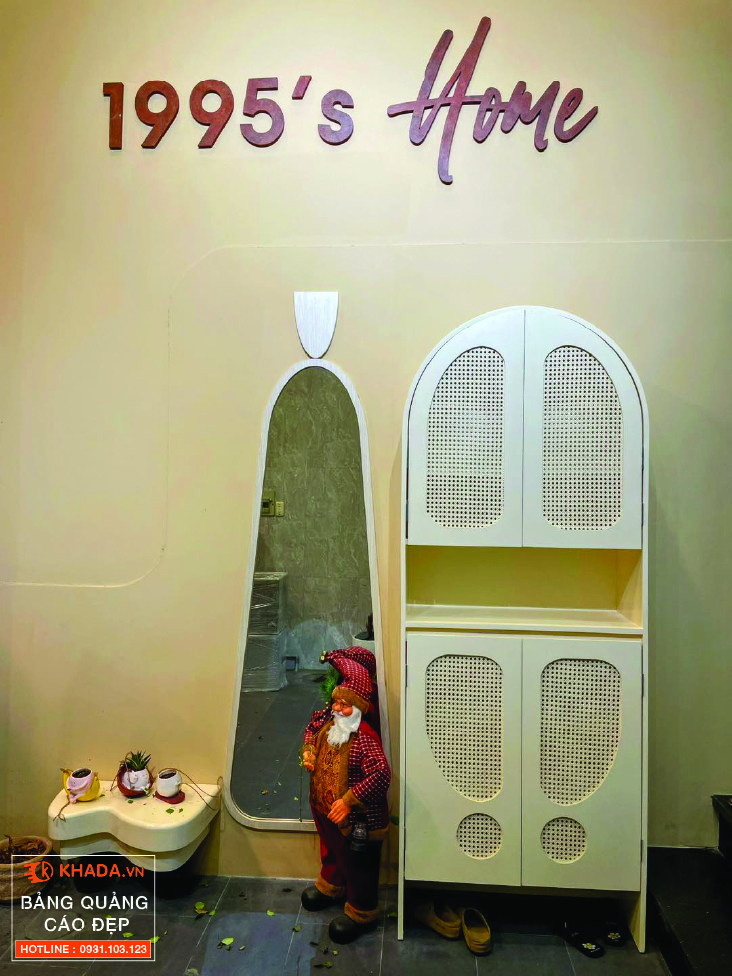 Chữ Nổi Sơn Rỉ Sét Decor Showroom & Thiết Kế Thi Công Nội Thất 1995’s Home