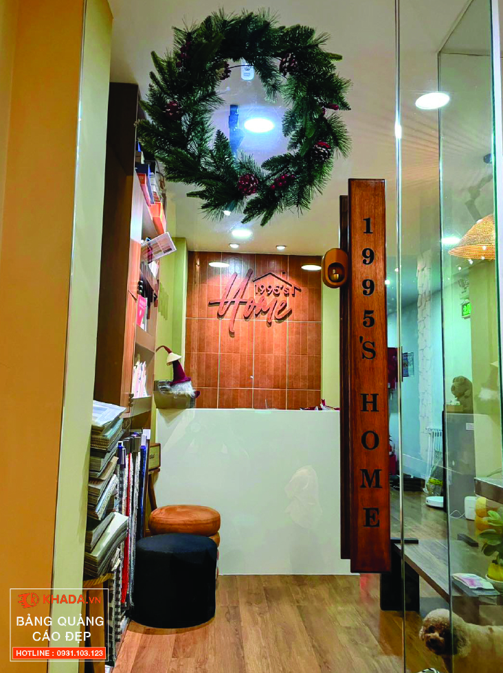 Chữ Nổi Sơn Rỉ Sét Decor Showroom & Thiết Kế Thi Công Nội Thất 1995’s Home