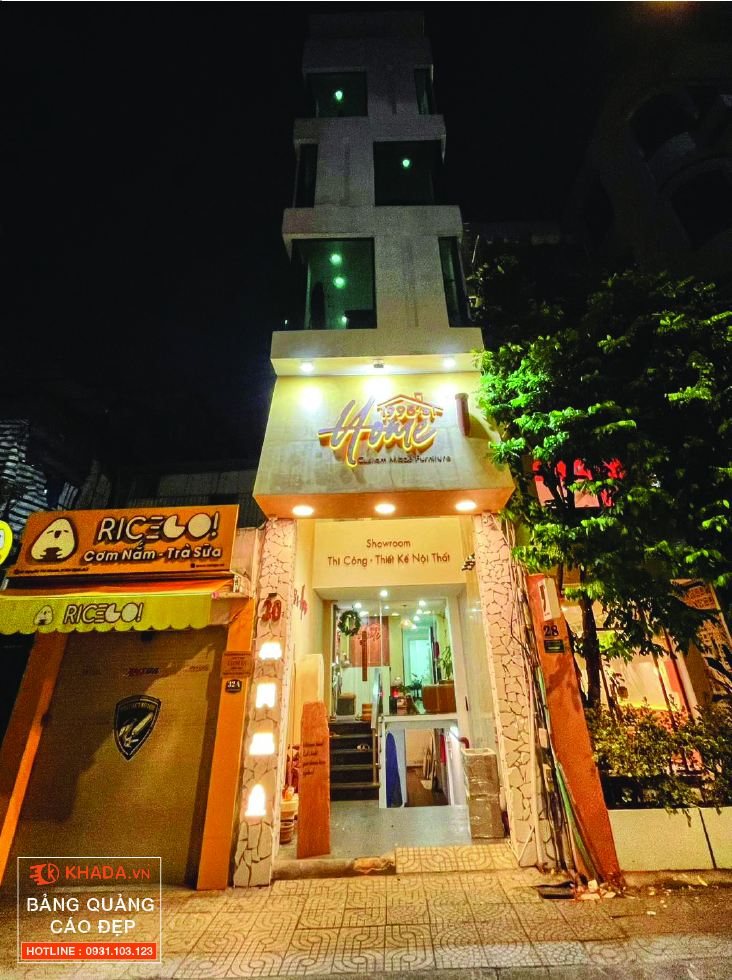 Chữ Nổi Sơn Rỉ Sét Decor Showroom & Thiết Kế Thi Công Nội Thất 1995’s Home