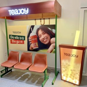 KHADA DECOR – Đối Tác Thi Công Bảng Hiệu Được Tea Joy Tin Tưởng