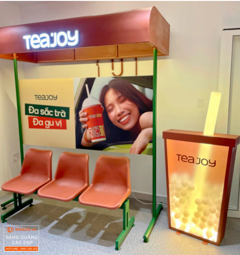 KHADA DECOR – Đối Tác Thi Công Bảng Hiệu Được Tea Joy Tin Tưởng