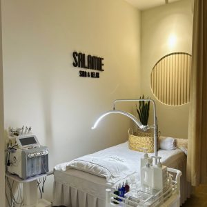 Thi công bảng hiệu spa chăm sóc da và thư giản Salamie