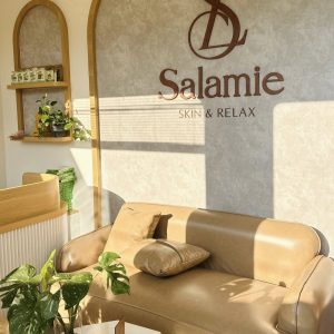 Thi công bảng hiệu spa chăm sóc da và thư giản Salamie