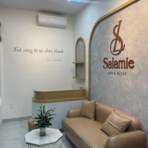 Thi công bảng hiệu spa chăm sóc da và thư giản Salamie