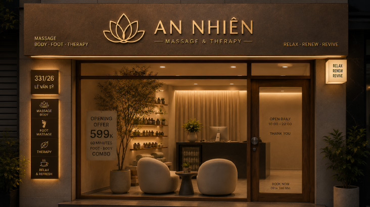 Xu Hướng Làm Bảng Hiệu Massage Sơn Rỉ Sét Không Gian Thư Giãn Đẳng Cấp