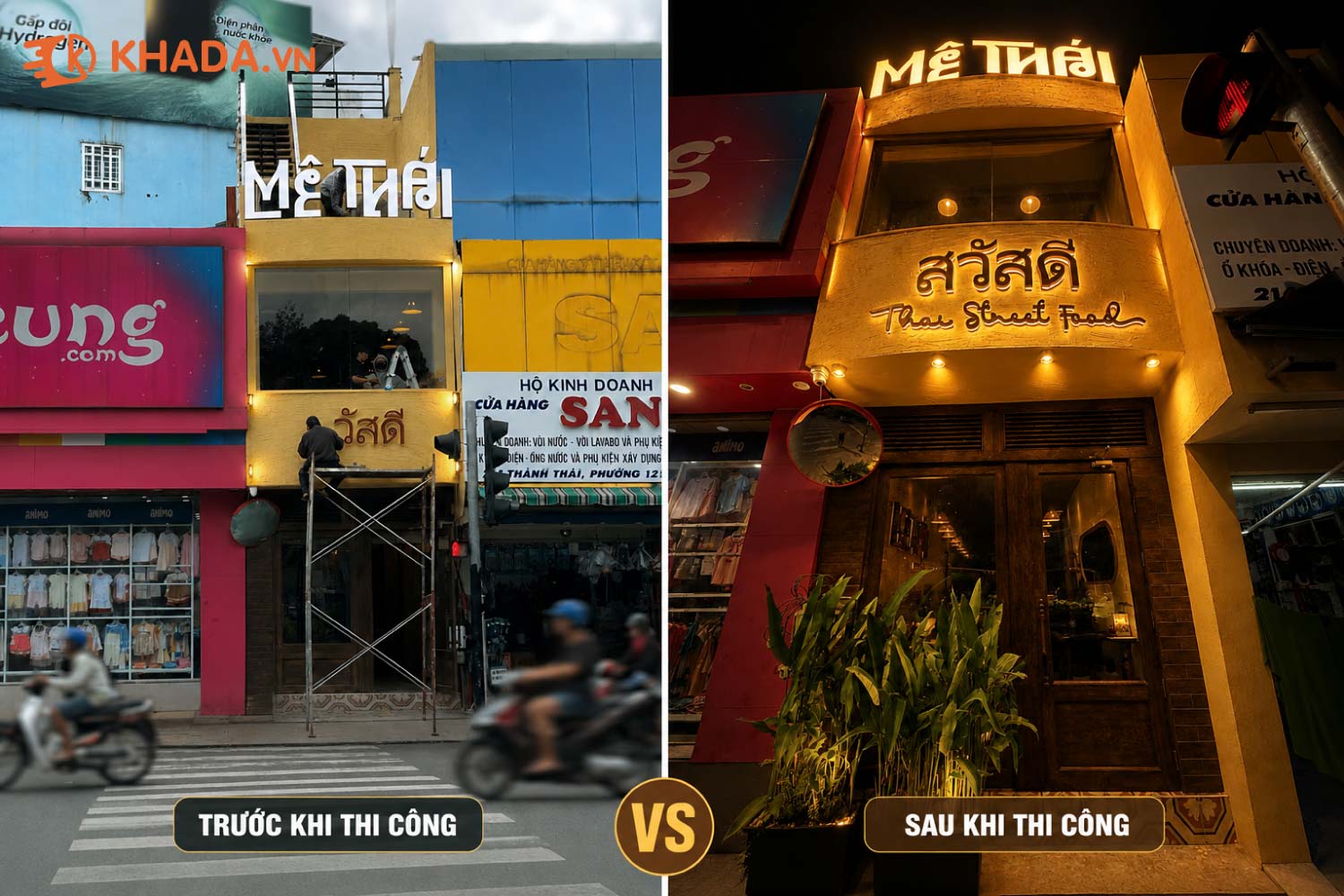 Thiết kế Thi Công Quán Mê Thái Chi Nhánh 3 - 219 Thành Thái TPHCM