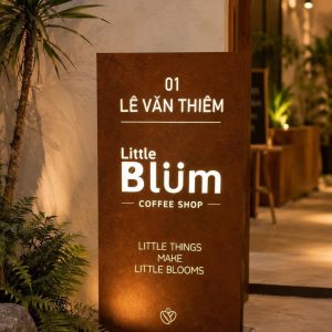 Bảng quảng cáo bảng hiệu sơn gỉ sét | KHADA Decor