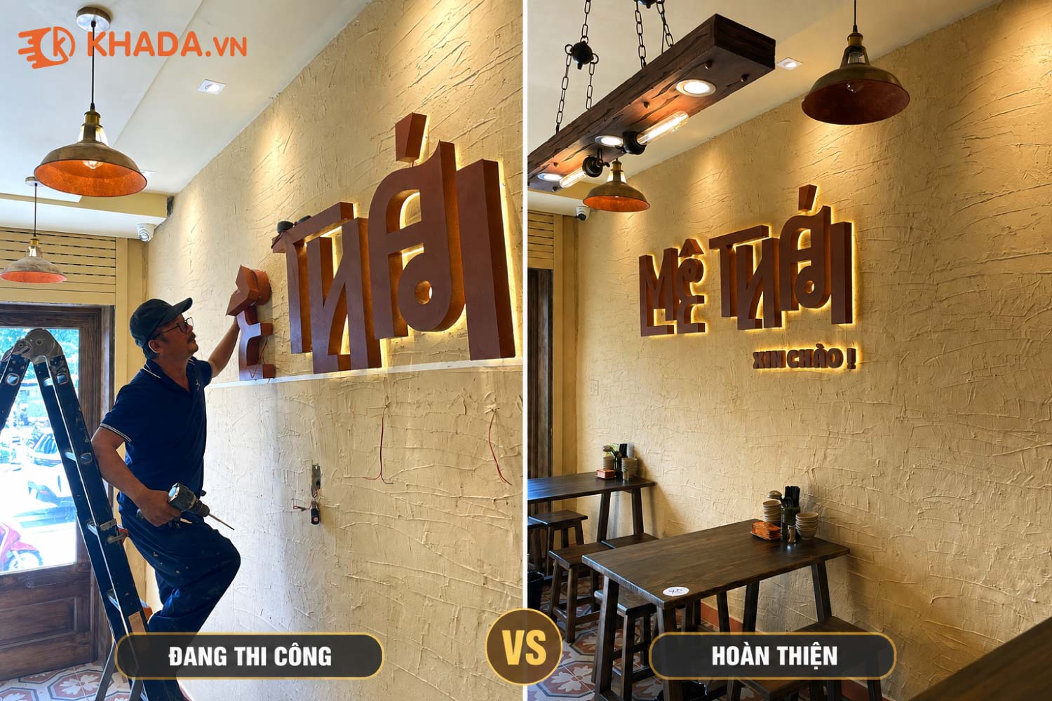 Thiết kế Thi Công Quán Mê Thái Chi Nhánh 3 - 219 Thành Thái TPHCM