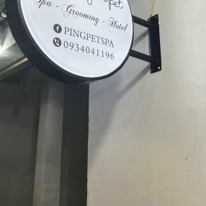 Hộp đèn mica hút nổi hình tròn | KHADA Decor