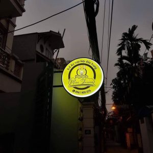Hộp đèn mica hút nổi hình tròn | KHADA Decor