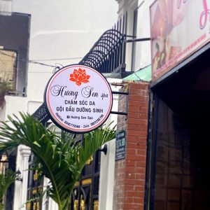 Hộp đèn mica hút nổi hình tròn | KHADA Decor