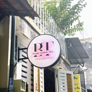 Hộp đèn mica hút nổi hình tròn | KHADA Decor
