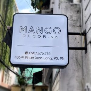 Hộp đèn mica hút nổi - bảng vẫy quảng cáo | KHADA Decor