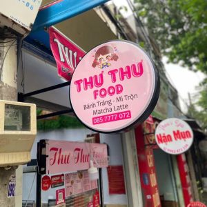 Hộp đèn mica hút nổi hình tròn | KHADA Decor