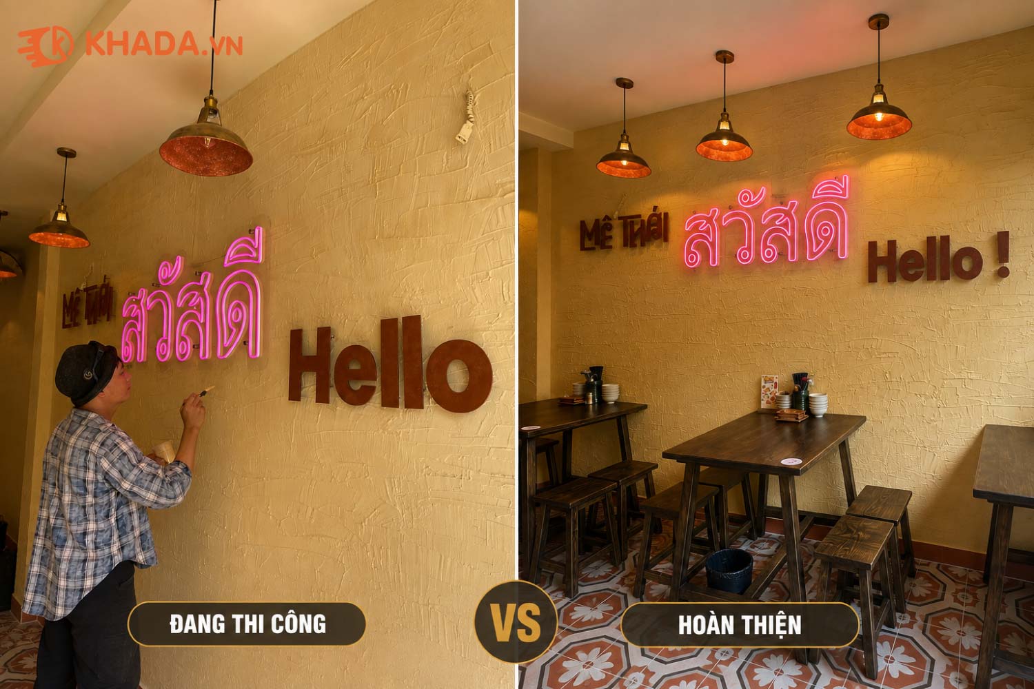 Thiết kế Thi Công Quán Mê Thái Chi Nhánh 3 - 219 Thành Thái TPHCM