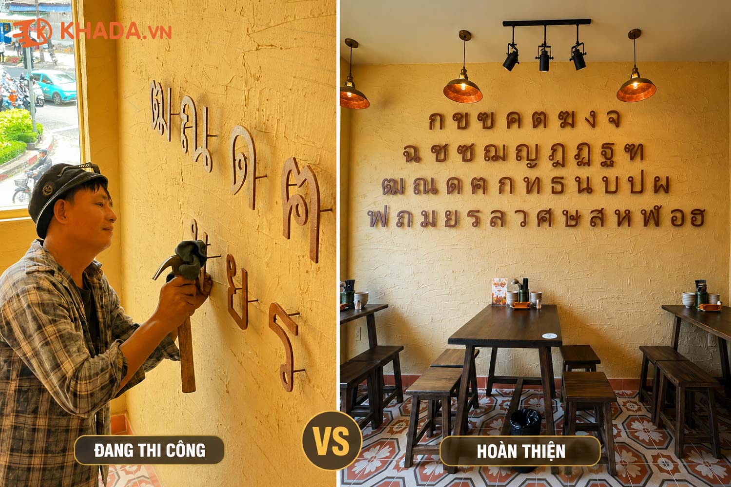Thiết kế Thi Công Quán Mê Thái Chi Nhánh 3 - 219 Thành Thái TPHCM