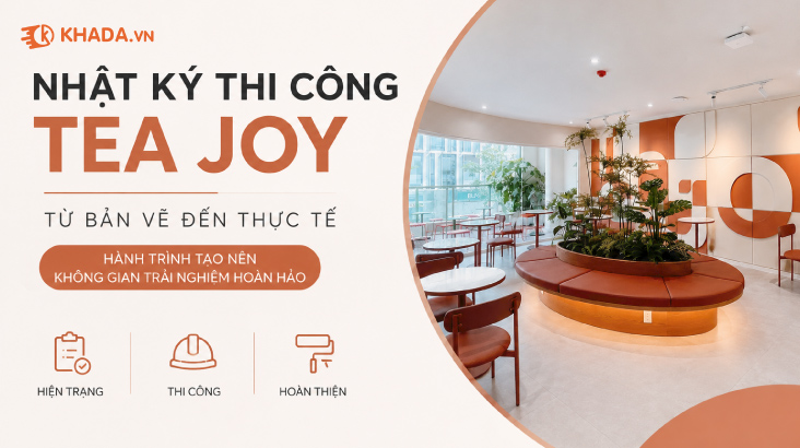 Từ Bản Vẽ Đến Thực Tế Nhật Ký Thi Công Tea Joy Cùng KHADA Decor
