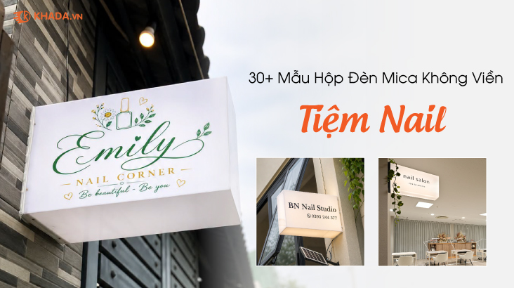 30+ Mẫu Hộp Đèn Mica Không Viền Nail Đẹp Sang Trọng Và Hiện Đại